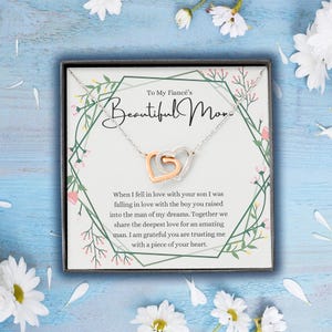 Mothers Day Gifts For Boyfriends Mom From Girlfriend, To My Boyfriends Mom Necklace, Custom Birthday Mother&#39;s Day Gifts For Mother In Law