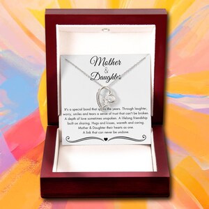 Sentimental Birthday Gift from Parents, To My Daughter Necklace, Message Card and Jewelry Gift Box, Meaningful Gift for Daughter