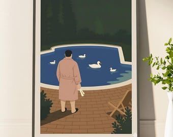 The Sopranos Poster Tony Soprano Wall Art HBO Crime Drama Print Mafia TV Show Cult Series Artwork James Gandolfini