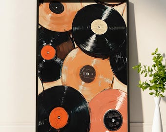 Vintage Record Eclectic Wall Art Poster Trendy Art Poster Retro Printable Eccentric Prints Music Poster Vinyl Poster Vinyl Records Gifts Her