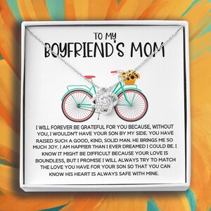 To My Boyfriends Mom Necklace Mothers Day Gifts For Boyfriends Mom From Girlfriend Custom Birthday Mother&#39;s Day Gifts For Mother In Law
