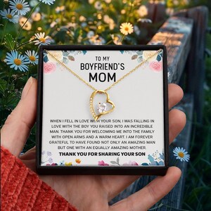 Custom Birthday Mother&#39;s Day Gifts For Mother In Law, To My Boyfriends Mom Necklace, Mothers Day Gifts For Boyfriends Mom From Girlfriend