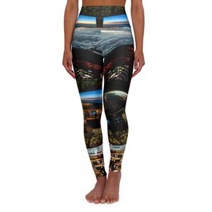 FlightDeck High Waisted Yoga Leggings for Female Aviators