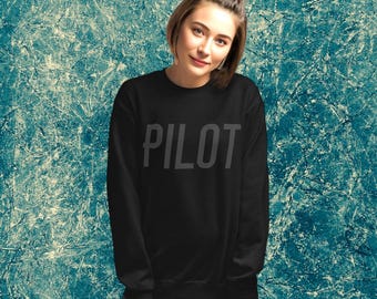 Sudadera Stealth "Pilot" / Regalo de aviación, unisex