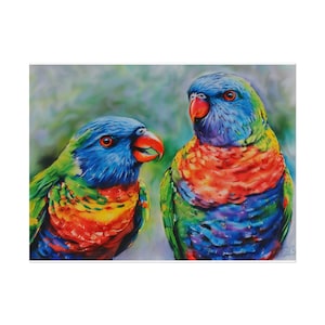 Rolled Posters, Australian Parrots Wall Decor, Bird Lover Gift, Wildlife Art Print, Nature Lover Poster, Bird Artwork