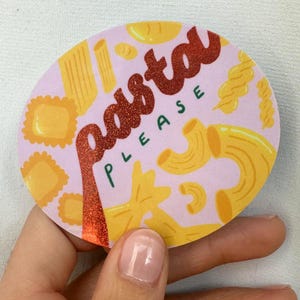 Pasta Please! Pixie Dust Sticker - Pasta Lover Sticker