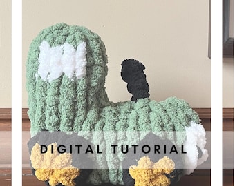 Tractor Finger Knitting with Chunky Yarn Pattern & Pictures, Digital PDF File Only