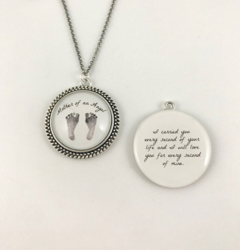 Miscarriage Mother of an Angel on front Quote Etsy