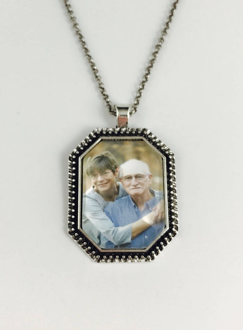 Custom Photo Necklace Photo Pendant Custom Photo Jewelry Etsy