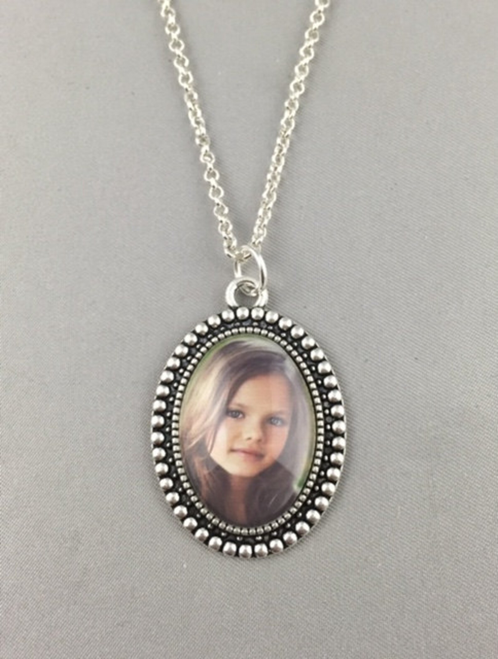 Collier photo personnalisé Pendentif ovale vintage Etsy France