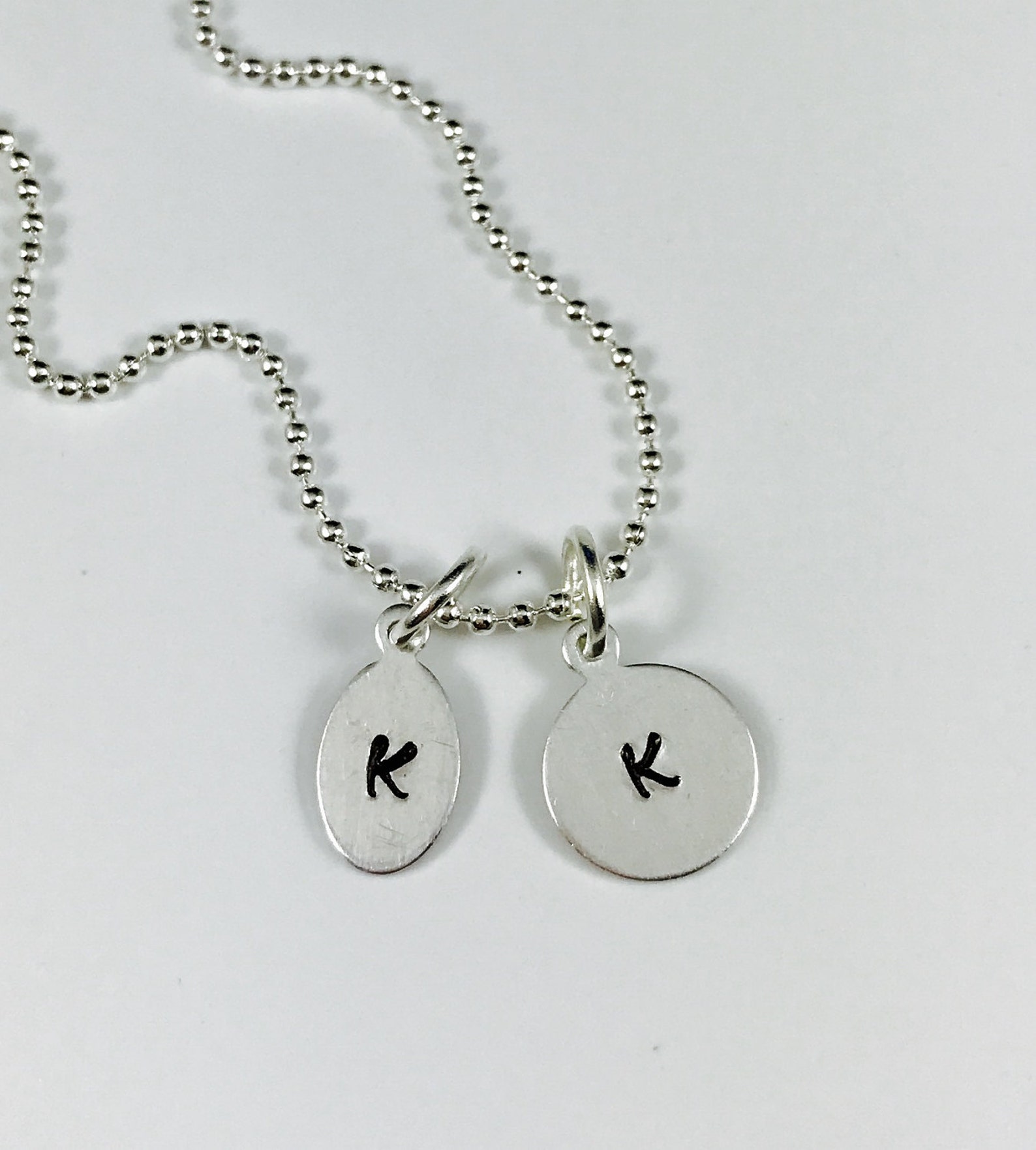 Faith Laser Engraved Charm Necklace Stainless Steel Etsy