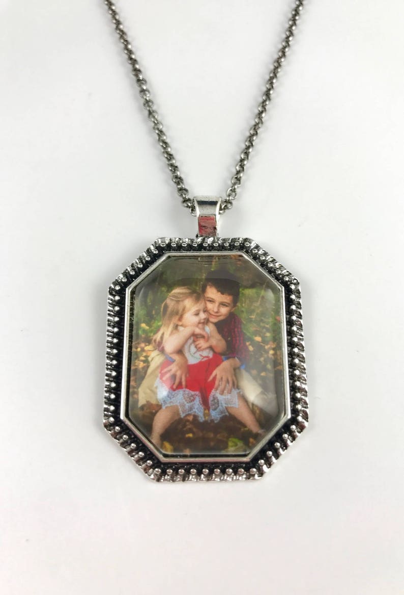 Custom Photo Necklace Photo Pendant Custom Photo Jewelry | Etsy