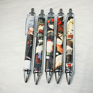 Zenless Zone Zero Black Gel Ink Pen Set 25 Characters Collection