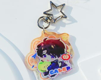 Love and Deepspace Caleb Keychain: Acrylic Charm with Star Ring