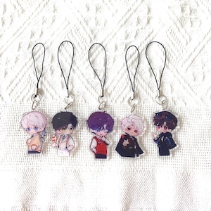 Love and Deepspace Xavier, Rafayel, Zayne, Sylus, Caleb Acrylic Keychains Double Sided, Phone charm, Fan Made