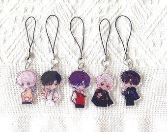Love and Deepspace Xavier, Rafayel, Zayne, Sylus, Caleb Acrylic Keychains Double Sided, Phone charm, Fan Made