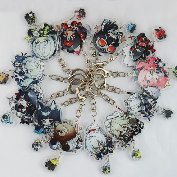 Zenless Zone Zero Chibi Keychain Set 12 Characters + Bangboo