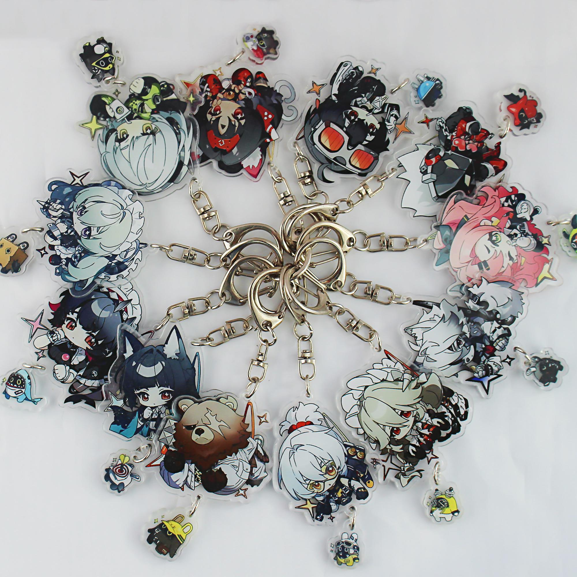 アクセサリー Znanboo Zenless Zone Zero Chibi Keychain Set 12 Characters + Bangboo