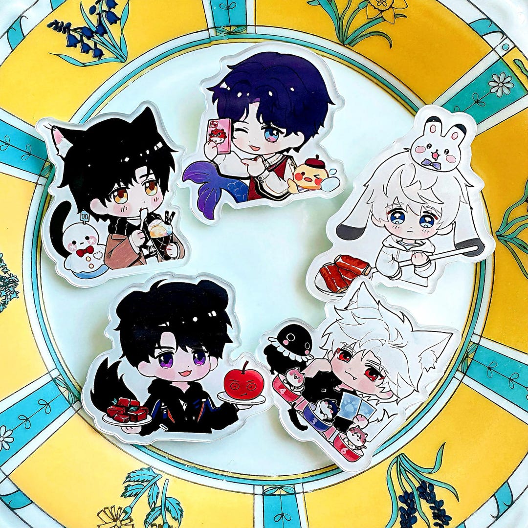 Love and Deepspace Enamel Pin Set: Rafayel, Xavier, Zayne, Sylus
