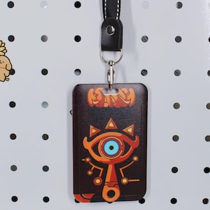 The Legend of Zelda Sheikah Slate lD Card Holder with Lanyard Card Sleeves