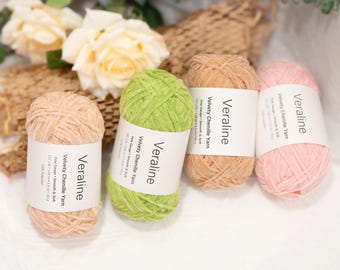 Dun zacht fluwelen garen, 40 gram, hoogwaardig dun zacht chenillegaren voor amigurumi en knutselen, FreeShipping35+