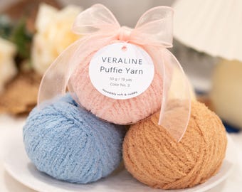 Short-Pile Fluffy Yarn, Soft Puffie Yarn, Plush Fuzz yarn, Amigurumi yarn, 50g, FREESHIPPING 35+, 57 color