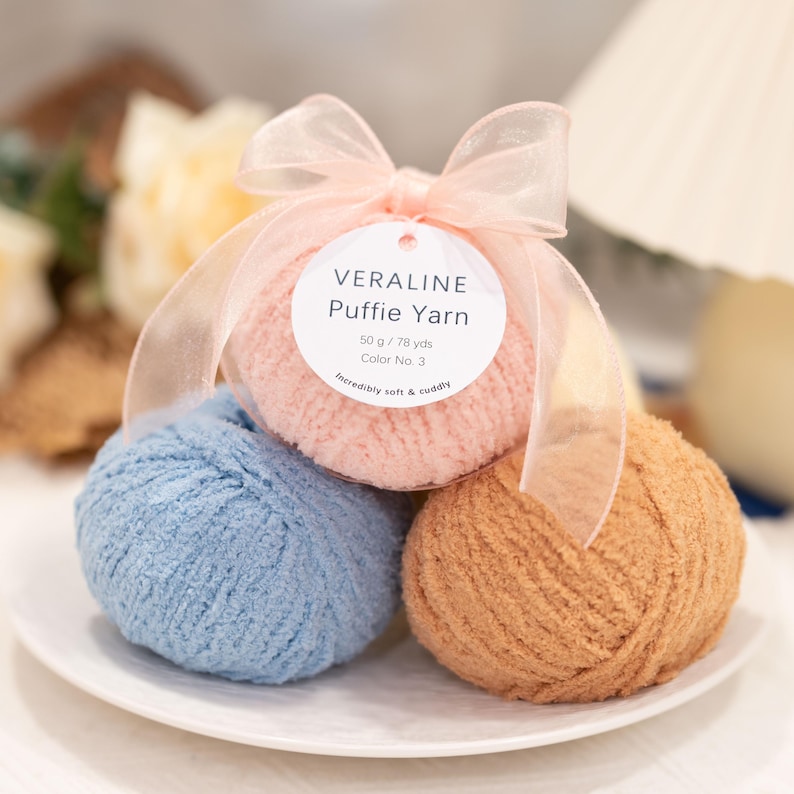 Short-Pile Fluffy Yarn, Soft Puffie Yarn, Plush Fuzz yarn, Amigurumi yarn, 50g, FREESHIPPING 35+, 57 color image 1