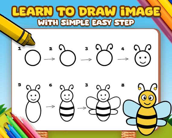 Learn How to Draw an Easy Image Step by Step - Etsy