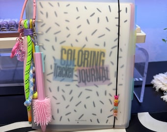 Coloring Journal Tracker Hard Physical Copy