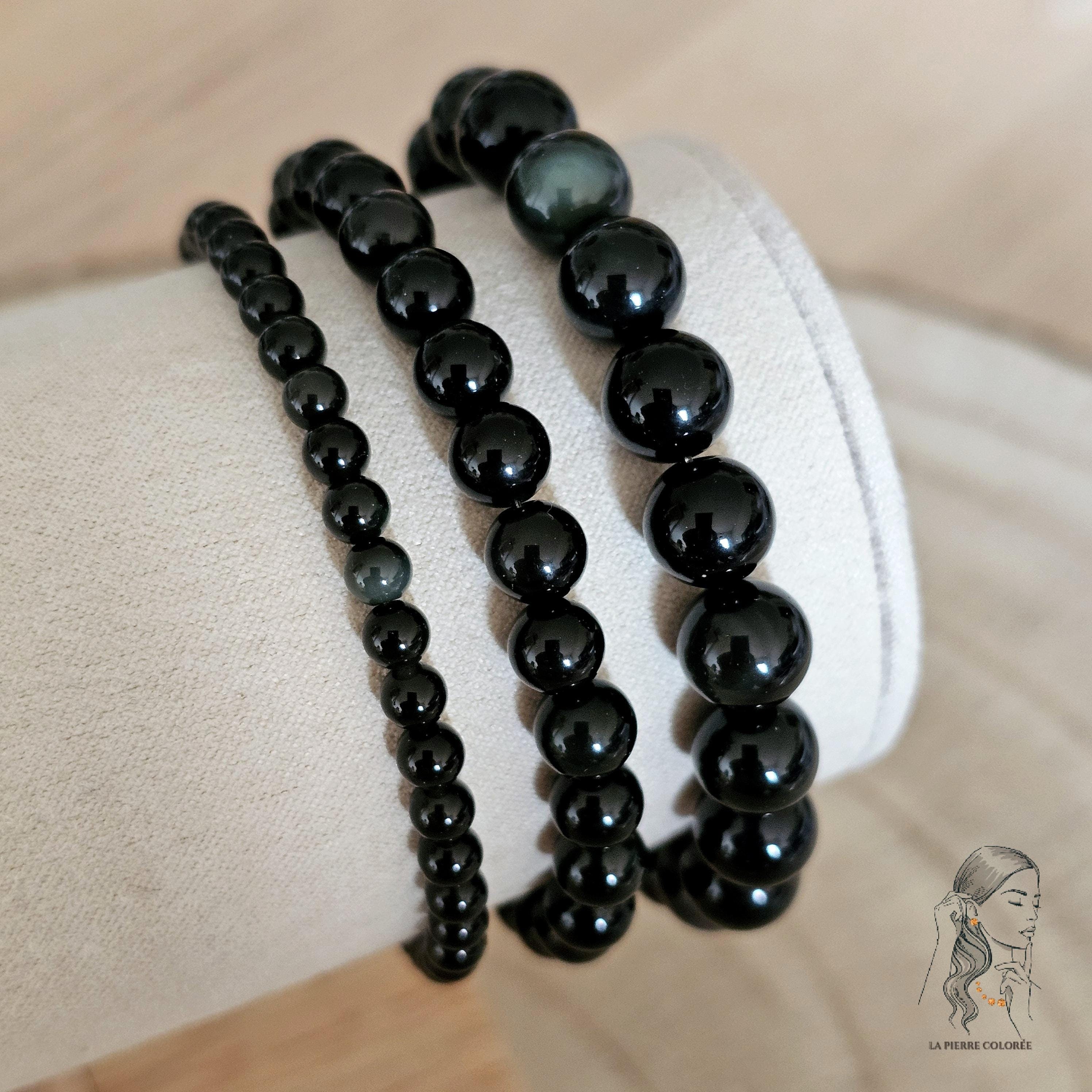 Bracelet Positif En Obsidienne Arc-en-ciel Naturelle De Buddha Stones