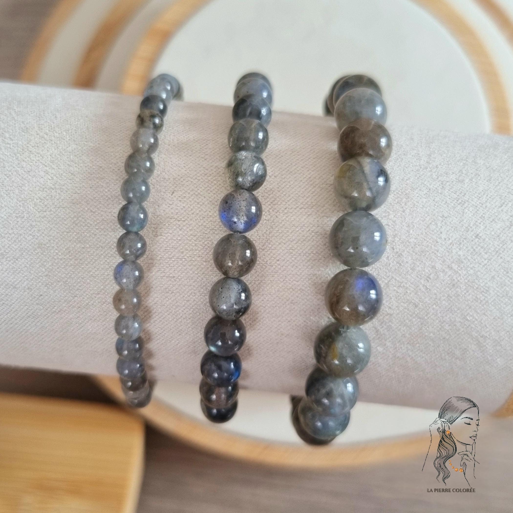 Framan Bracciale In Pietra Naturale Quarzo Trasparente - 22 Perle Da 8mm Con Filo Elastico - Proprietà Curative E Biglietto Incluso