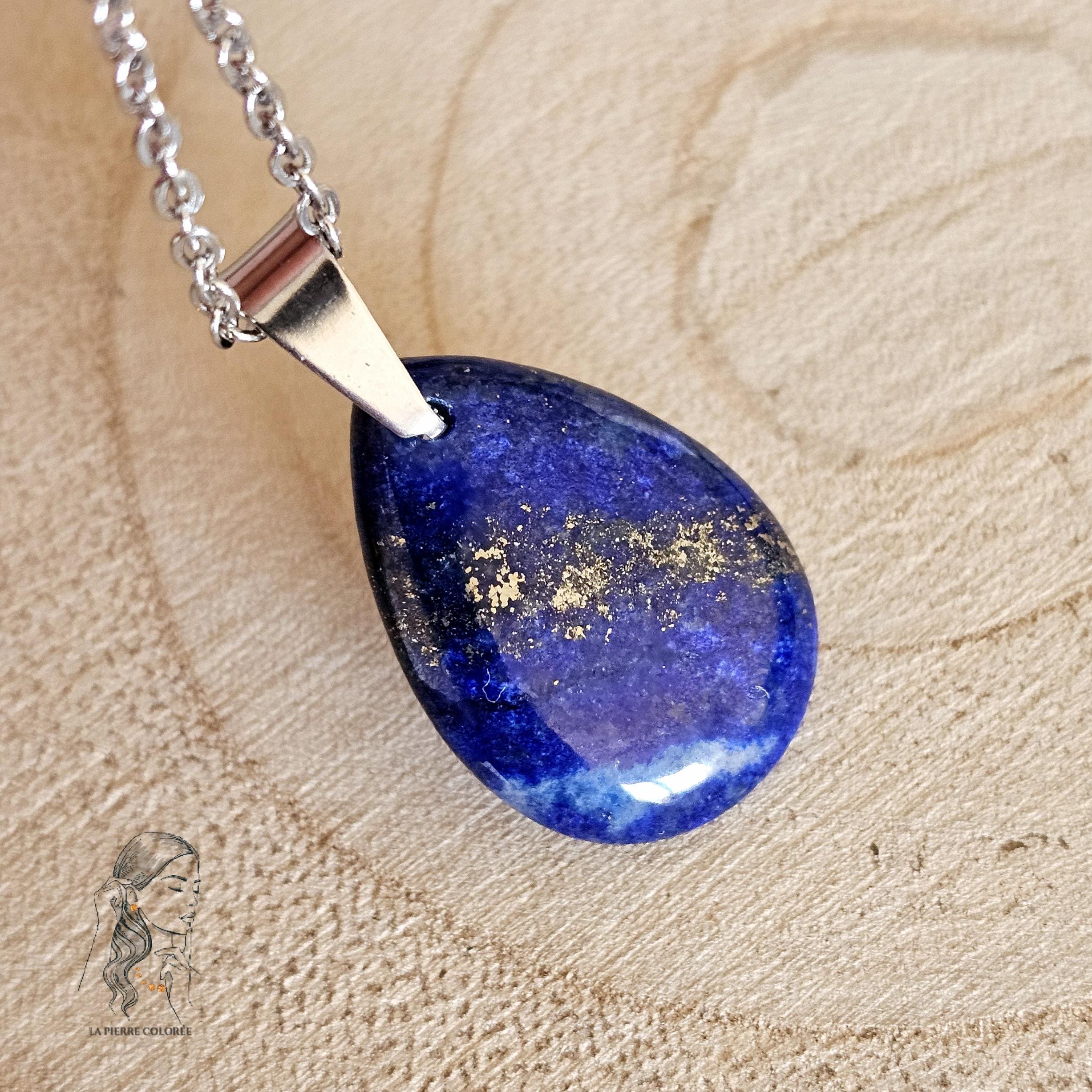 Anhänger Lapislazuli Tropfen Ca. 24x50x12mm | Perlen Shop