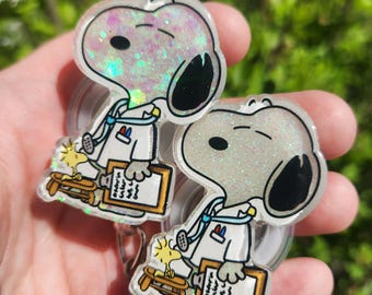 Healthcare Beagle, badge reel, nurse, doctor, CNA