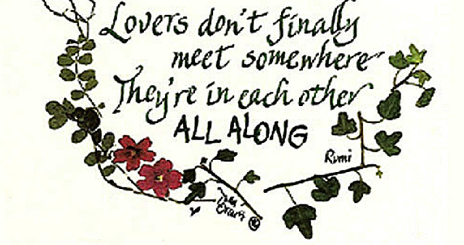 Rumi Citation Poeme Damour Romantique Citation Mariage Etsy Canada