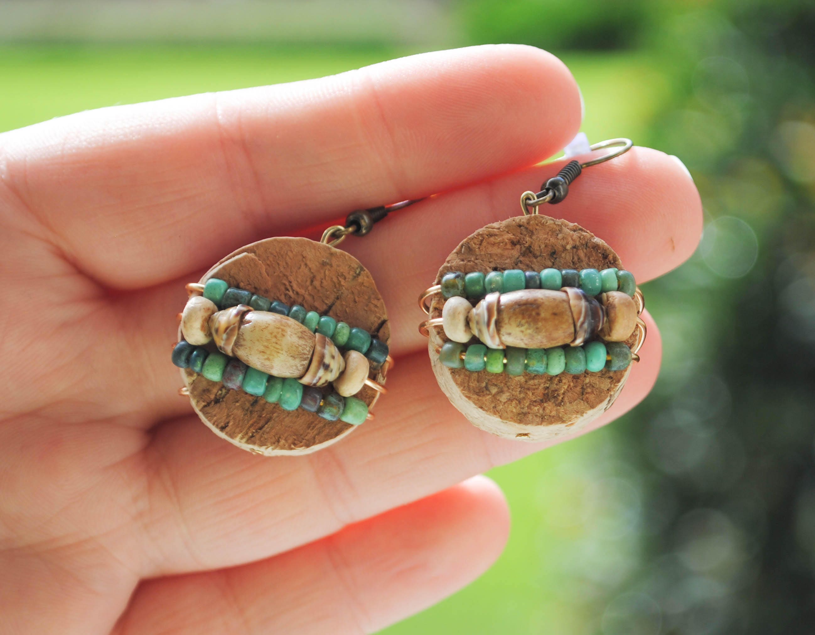 Beach Jewelry Boho Jewelry Recycled Cork Cork Jewelry Etsy