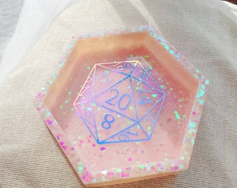 DnD Dice Tray Box Pink, Dungeons Box, Dungeons and Dragons Dice Tray, Tabletop Dice Tray