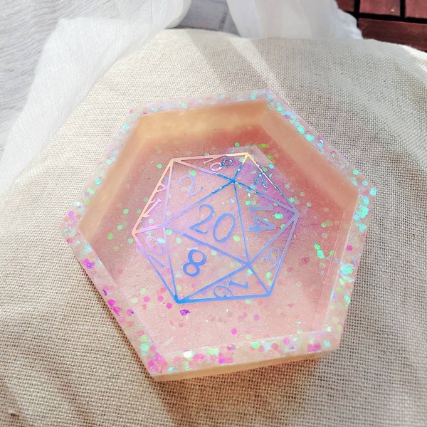 DnD Dice Tray Box Pink, Dungeons Box, Dungeons and Dragons Dice Tray, Tabletop Dice Tray