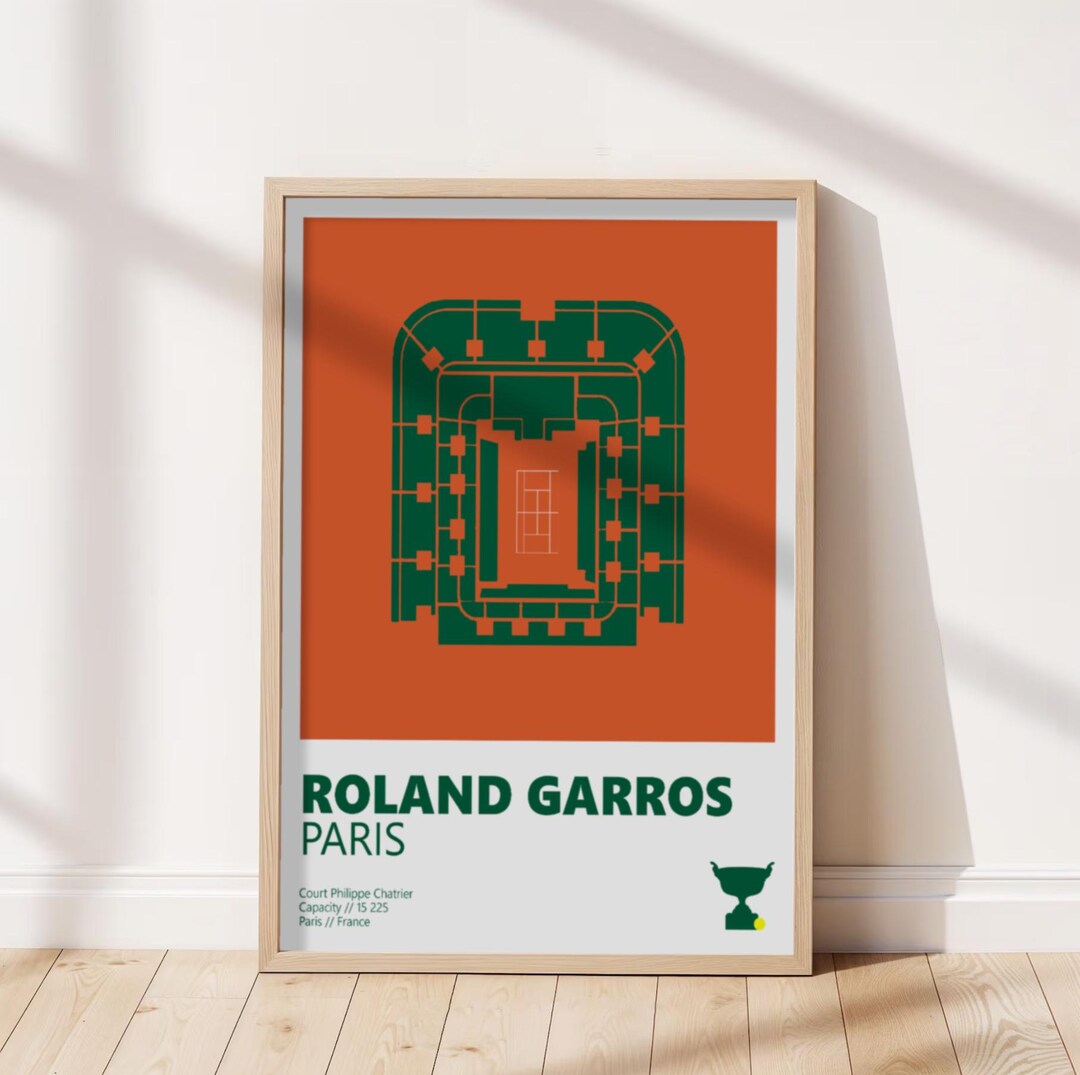 Roland-garros Poster, Philippe Chatrier Print, Sports Wall Art, Bedroom ...