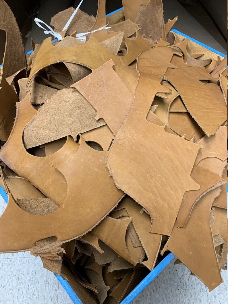 Leather Scraps Medium Brown Scrap Leather Order in 10lb Etsy