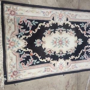 Vintage Chinese Art Deco Area  Rug