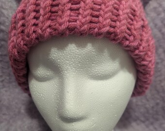 gorro rosa, gorro rosa para adultos, gorro rosa para adolescentes, gorro rosa para hombres, gorro rosa para mujeres, gorro rosa de género neutro, gorro de quimioterapia, gorro con puños, gorro de cumpleaños