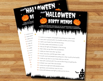 Dirty Minds Halloween Party Spiel für Erwachsene, Hexennacht (Instant Download)