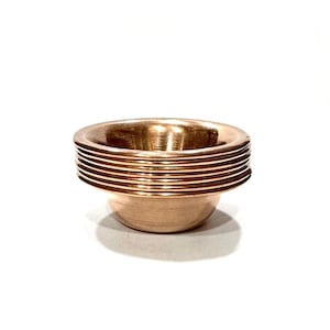 Copper Offering Bowls Set, Buddhist Offering Bowls, Buddhist Altar Bowls, Water Offering Bowls, 7 Pieces Copper Bowls Set, Handmade in Nepal