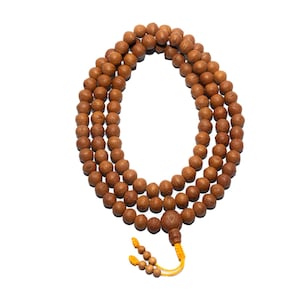 Natural Color, Nepali Bodhi Mala, Tibetan Buddhist Prayer Mala, Phoenix-Eye Bodhi Seed, Natural Bodhi Seed, Untreated Bodhi Mala, 108Beads