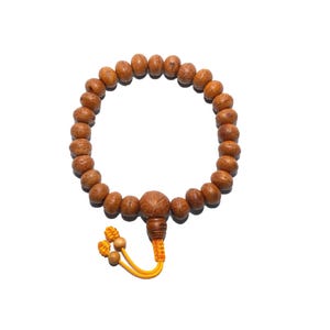 Flat & Smooth, Bodhi Seed Wrist Mala, Buddhist Wrist Mala, Phoenix Eye Bodhi,Prostration Mala, 21,27 Bead Mala,Adjustable knot,Made In Nepal