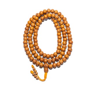 Hand Made, Pollished Bodhi Seed Mala, Tibetan Buddhist Prayer Mala, Phoenix-Eye Bodhi Mala, Smooth Bodhi, Nepali Bodhi Mala, 10.5MM 108Beads