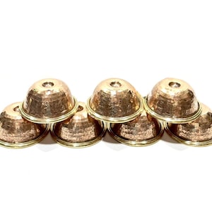 High Quality, Copper Offering Bowls Set, Eight Auspicious Symbols Carved, Buddhist Offering Bowls Set, Water Offering Bowl Set,Made in Nepal
