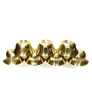 Brass Offering Bowls Set, Buddhist Offering Bowls, Buddhist Altar Bowls, Water Offering Bowls, 7 Pieces Brass Bowls Set, Hand Made in Nepal