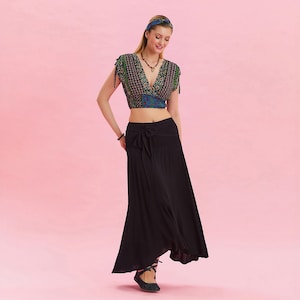 Loose Asymmetric Skirt | Boho Skirt |