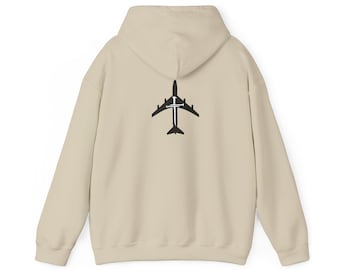 Airplane Christian Cross Hoodie – Unisex Pilot Sweatshirt